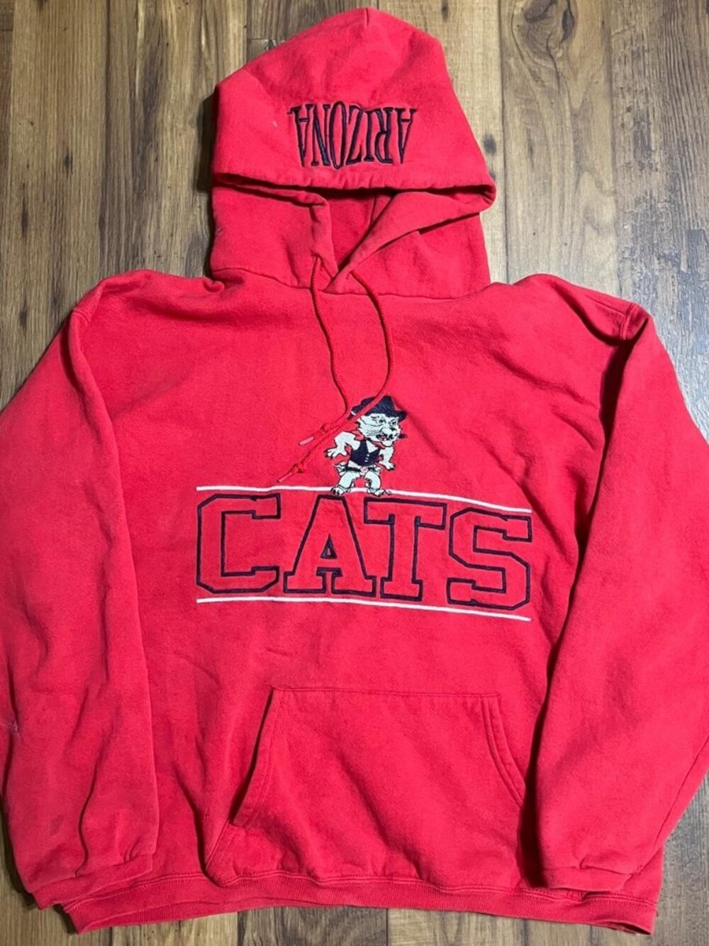 Vintage University of Arizona Wildcats Hoodie Mens Large Collegiate 2000s